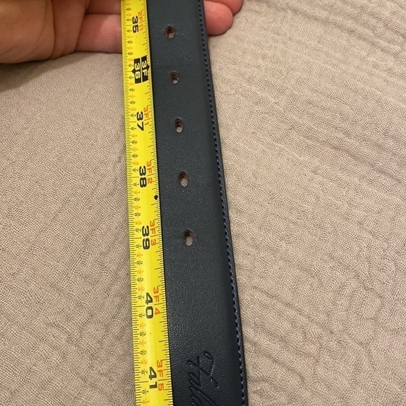 Falari genuine leather blue belt . Size 36. Unisex style . New. No tags - Picture 6 of 9